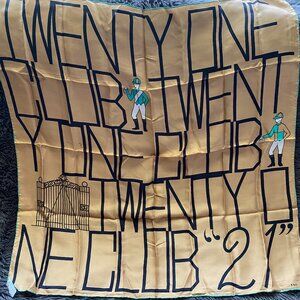 Vintage Jack & Charles "21" Silk Equestrian Jockey Scarf